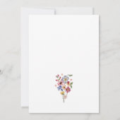 Invitation Fête de mariage colorée (Dos)