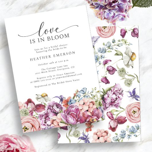 Invitation Fête de mariage Colorful Love