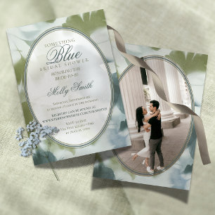 Invitation Fête de mariage Contemporain Something Blue