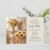 Invitation Fête de mariage Cuisine Tournesol (Debout devant)