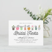 Invitation Fête de mariage Cute Cactus (Debout devant)