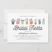 Invitation Fête de mariage Cute Cactus (Devant)