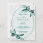 Invitation Fête de mariage Damassé et Rubans (Dos)