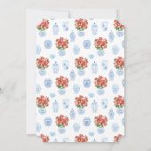 Invitation Fête de mariage d'anniversaire de vacances chic Po (Dos)