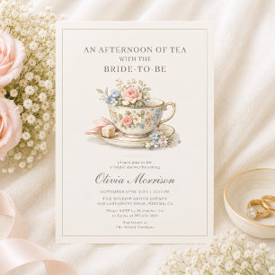 Invitation Fête de Mariage dans le Style Vintage autour du Th