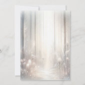 Invitation Fête de mariage de la forêt enchantée avec cerf (Dos)