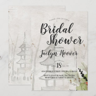 Invitation Fête de Mariage de la Pagode Japonaise