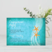 Invitation Fête de mariage de la paire de Starfish (Debout devant)