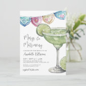 Invitation Fête de mariage de Margarita à l'aquarelle (Debout devant)