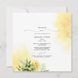 Invitation Fête de mariage de Mme Tournesol Jaune Automne Car