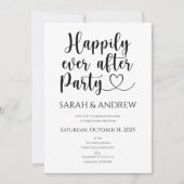 Invitation Fête de Mariage de Rêve Personnalisée de Luxe pour (Devant)