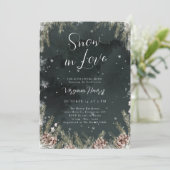 Invitation Fête de Mariage de Snow In Love (Debout devant)