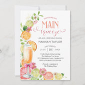 Invitation Fête de mariage d'été Main Squeeze Citrus (Devant)