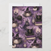 Invitation Fête de mariage d'Halloween (Dos)