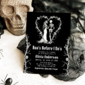 Invitation Fête de Mariage d'Halloween Boo's Before I Do's