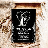 Invitation Fête de Mariage d'Halloween Boo's Before I Do's