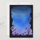 Invitation Fête de mariage d'Halloween Spooktacular (Dos)