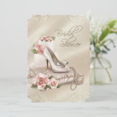 Invitation Fête de mariage élégante en ivoire (Debout devant)