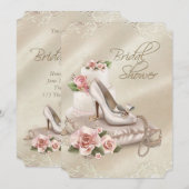 Invitation Fête de mariage élégante en ivoire (Devant / Derrière)