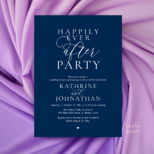 Invitation Fête de Mariage Élégante et Moderne, Heureux Pour 