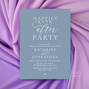 Invitation Fête de Mariage Élégante et Moderne, Heureux Pour