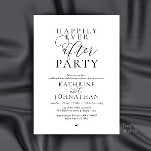 Invitation Fête de Mariage Élégante et Moderne, « Joyeux Pour