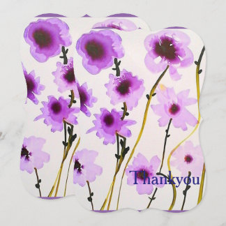 Invitation Fête de mariage élégante florale blanche violette