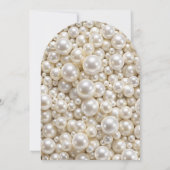 Invitation Fête de mariage élégante perles pastel (Dos)