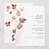 Invitation Fête de mariage en automne (Devant / Derrière)