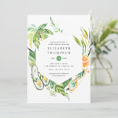 Invitation Fête de mariage en été (Debout devant)