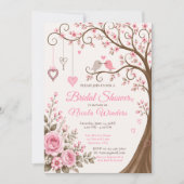 Invitation Fête de Mariage en Fleurs (Devant)
