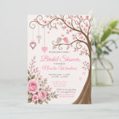 Invitation Fête de Mariage en Fleurs (Debout devant)