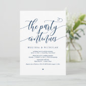 Invitation Fête de Mariage en Intime, La Fête Continue (Debout devant)