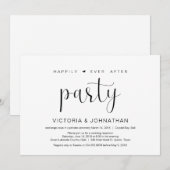 Invitation Fête de mariage en toute intimité et simplicité, M (Devant / Derrière)