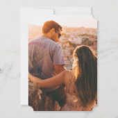 Invitation Fête de mariage Épargnez la date Lama fleurs folkl (Dos)