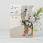 Invitation Fête de mariage et célébration de bonheur éternel (Debout devant)