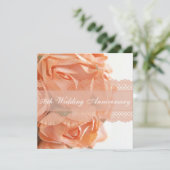 Invitation Fête de Mariage et d'Anniversaire de Mariage Roses (Debout devant)