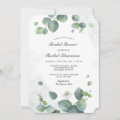 Invitation Fête de mariage Eucalyptus Botanique Rougeur (Devant)