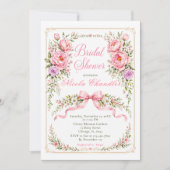 Invitation Fête de mariage floral (Devant)