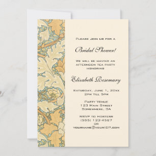 Invitation Fête de mariage floral Antique Victorien Fleurs