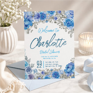 Invitation Fête de mariage floral aquarelle peinte à la main 
