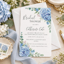 Invitation Fête de mariage floral Bigarade Bleu