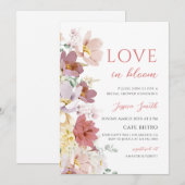Invitation Fête de mariage floral de printemps (Devant / Derrière)
