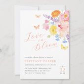 Invitation Fête de mariage floral fantaisiste (Devant)
