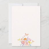 Invitation Fête de mariage floral fantaisiste (Dos)