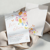 Invitation Fête de mariage floral fantaisiste
