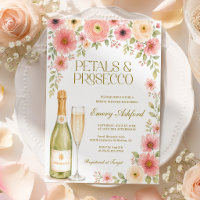 Fête de mariage floral rose Pétales et Prosecco