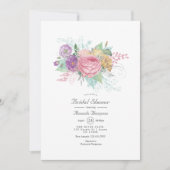 Invitation Fête de mariage floral rustique de printemps (Devant)