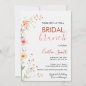 Invitation Fête de mariage florale (Devant)