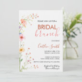Invitation Fête de mariage florale (Debout devant)